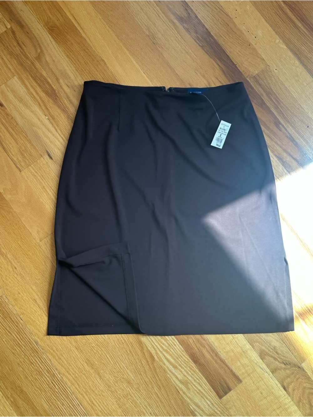 NWT BROWN ANN TAYLOR SKIRT with slit